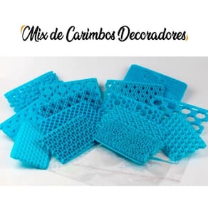 Carimbo Decorador Plástico Para Bolo Linhas Mod 5