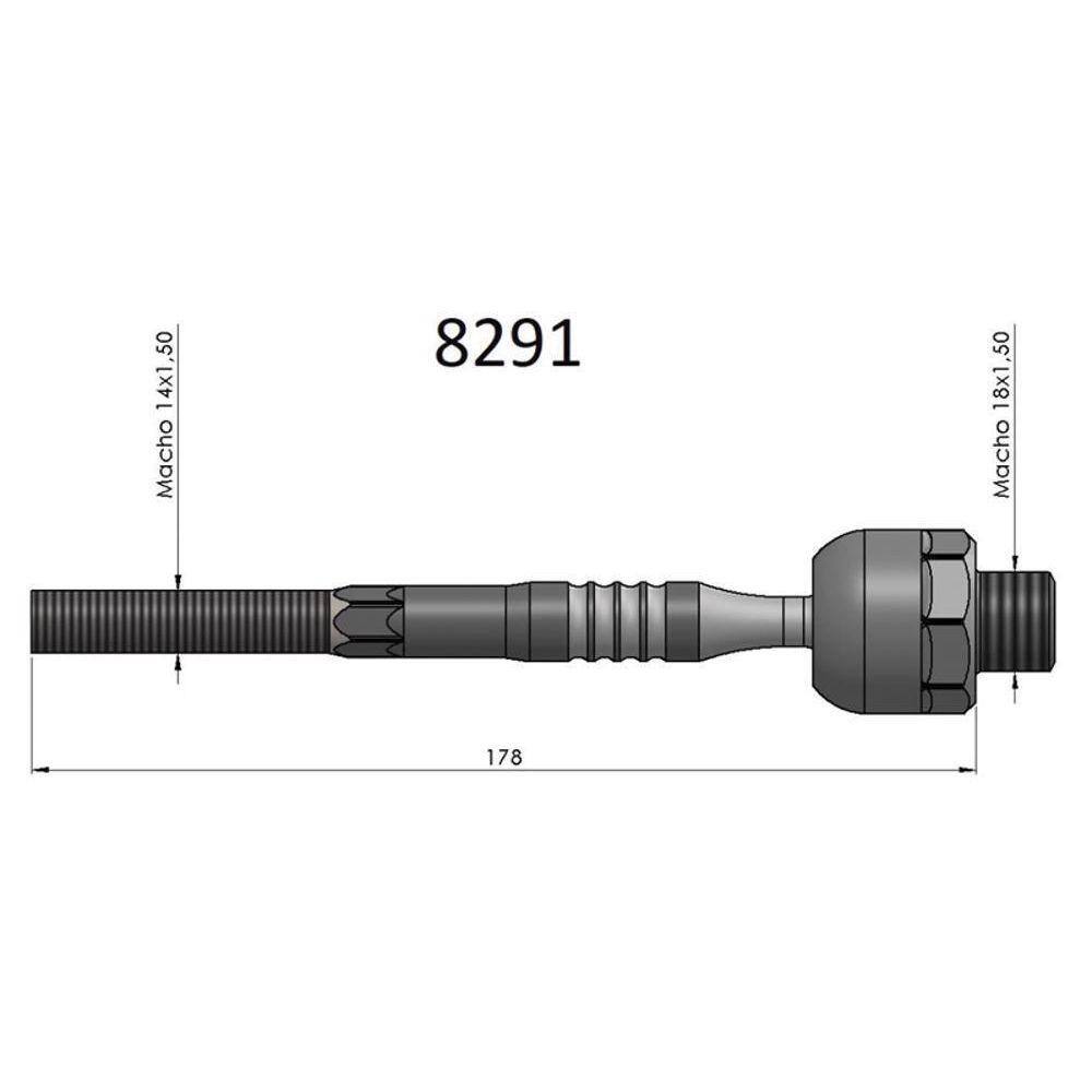 Barra Axial Fusion Bortec Ba8291