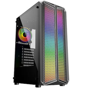 Gabinete Gamer Haven ATX Lateral Vidro Frontal RGB OEX GH300 Preto