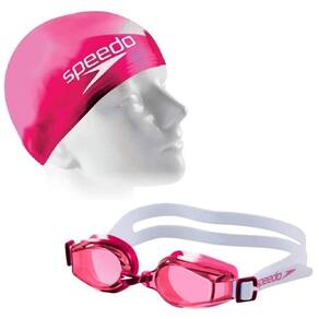 Kit Natação Infantil Speedo óculos e Touca JR SWIM