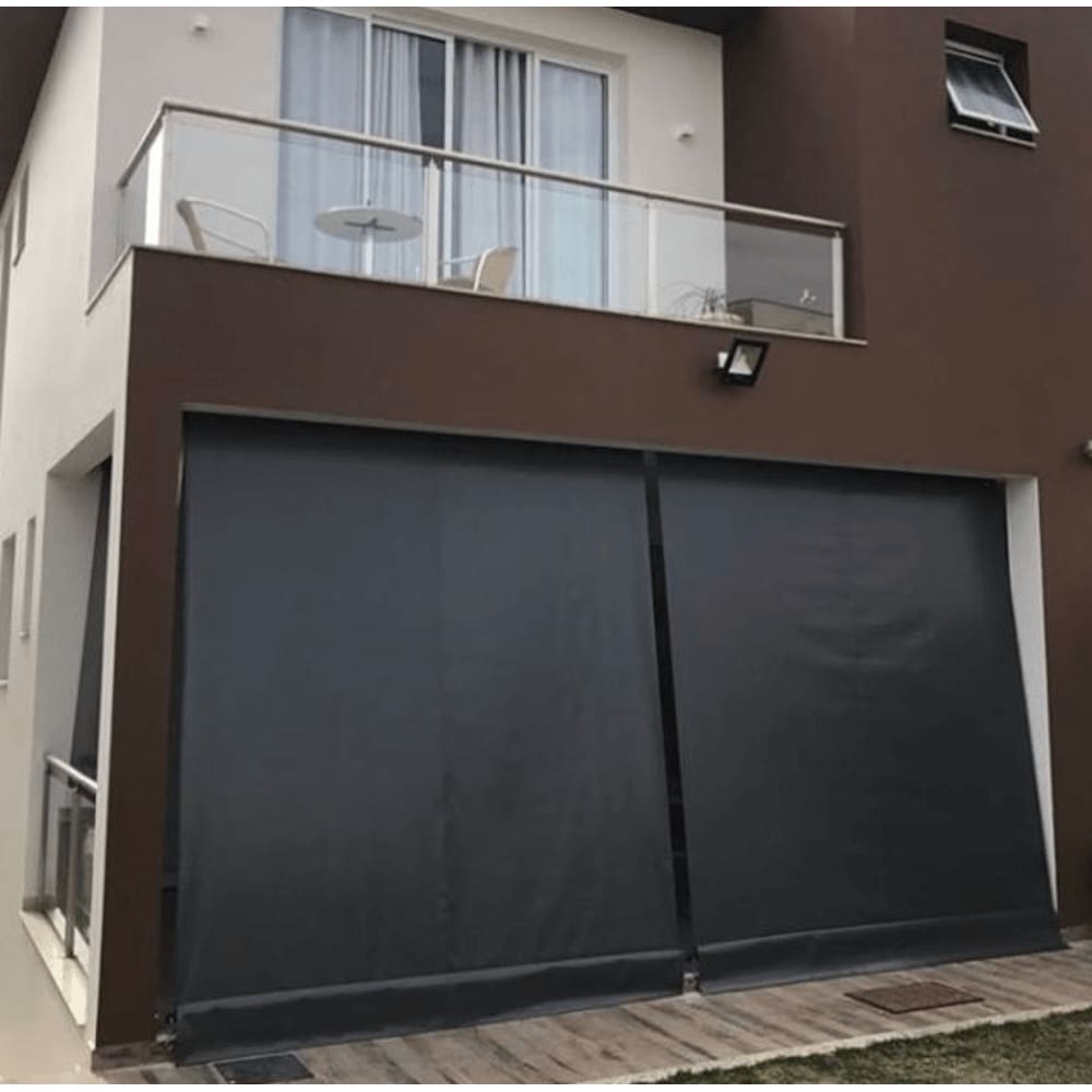Toldo Cortina Preto - 3,90m x 2,60m - kit completo