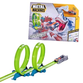 Lançador Pista Metal Machines Shark Attack Candide 8707