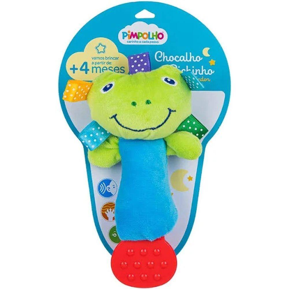 Chocalho Pelucia Bichinhos com Buzina Mordedor