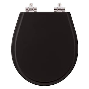 Assento Sanitário Poliester Close Aries Preto Vaso Eternit