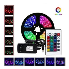 Fita Led Colorida Rgb 5050 5 Metros 16 Cores Fonte Controle