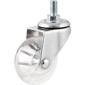 Rodízio Com Pino 1.3/8" Pu Transp Nove54
