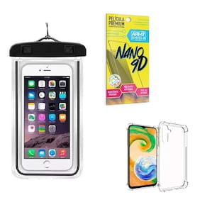 Capinha Samsung A14 + Capa A Prova Dágua + Película Nano 9D