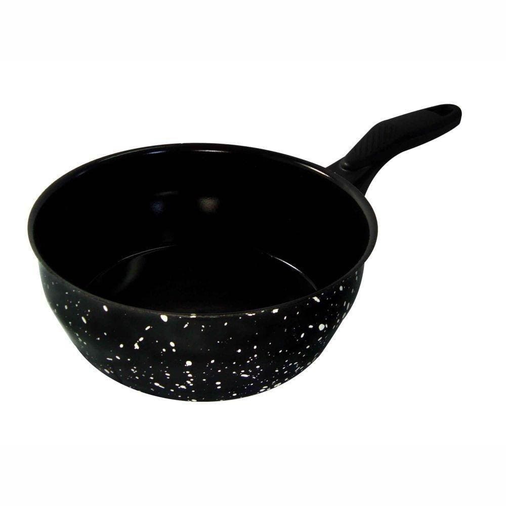 Frigideira Funda De Ferro Esmaltado Indução 26Cm Grande