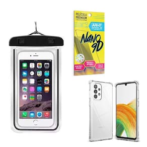 Capinha Samsung A33 + Capa A Prova Dágua + Película Nano 9D