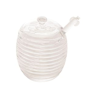 Açucareiro de Cristal com Colher e Tampa Colméia 210ml - Lyor