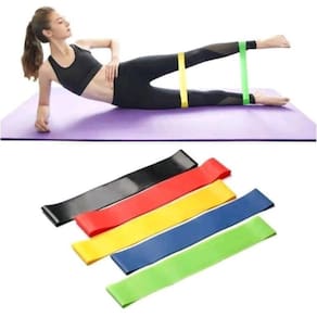 Kit 5 Faixa Elástica De Tensão Para Exercício
