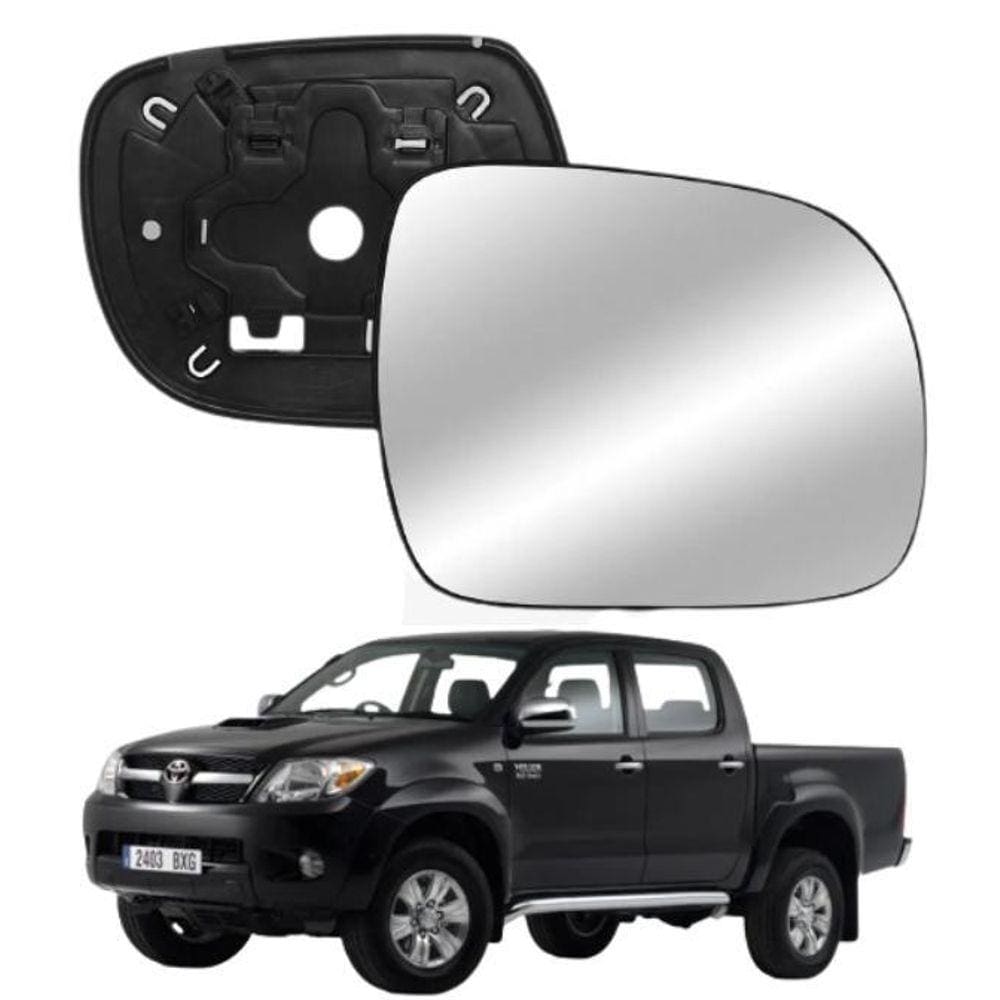 Lente Retrovisor Com Base Hilux 05-11 Ld Direito