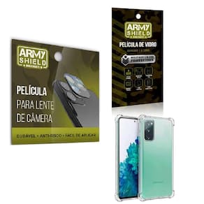 Película De Câmera E Tela Samsung S20 Fe E Capinha Antishock
