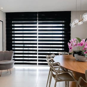 Persiana Double Vision Preta - 1,00m x 1,20m