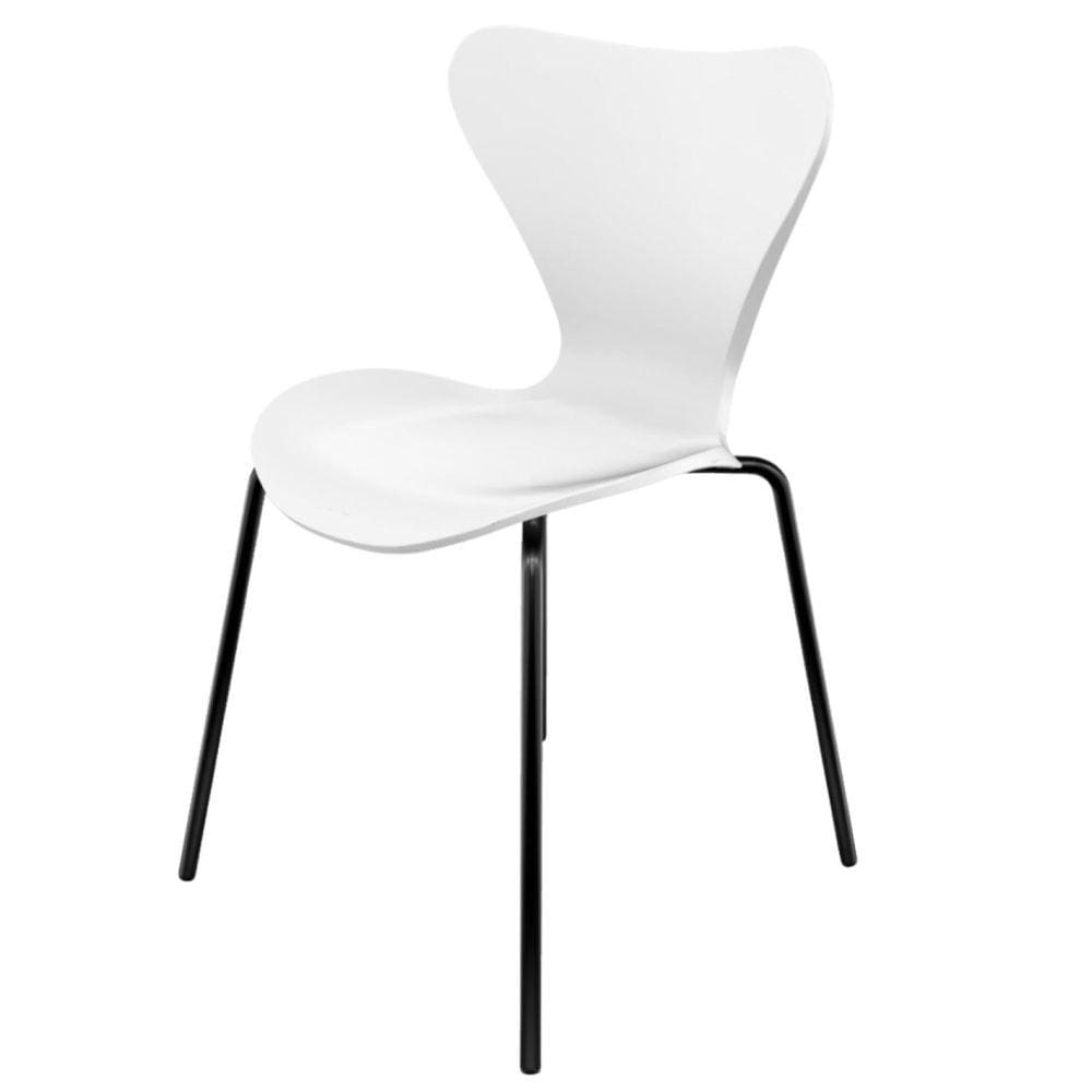 Cadeira para Sala de Estar Jacbsen Branca