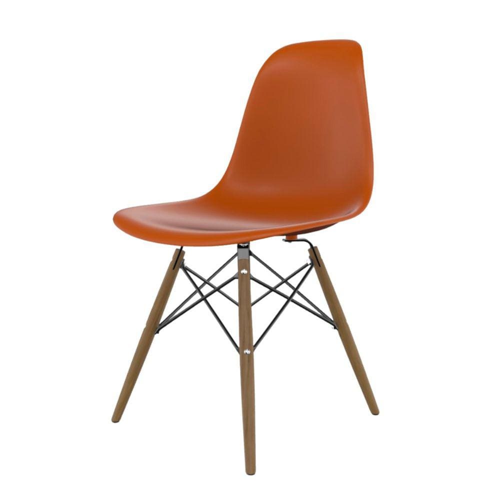 Cadeira para Sala de Estar Eames Pp Dsw Terracota