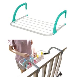 Varal Portátil Portas Janela Seca Roupa Apartamento Prático