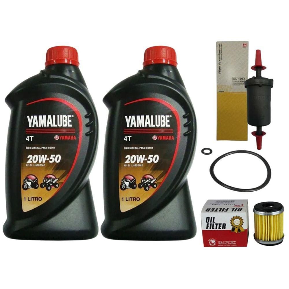 Filtro Combustivel E Oleo, Oleo 20w50 Fazer 250 Flex 15...22