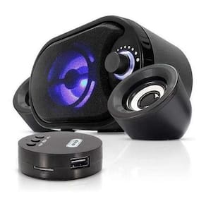 Caixa De Som Bluetooth Subwoofer Knup Usb/P2 3,5Mm Kp-6018Bh