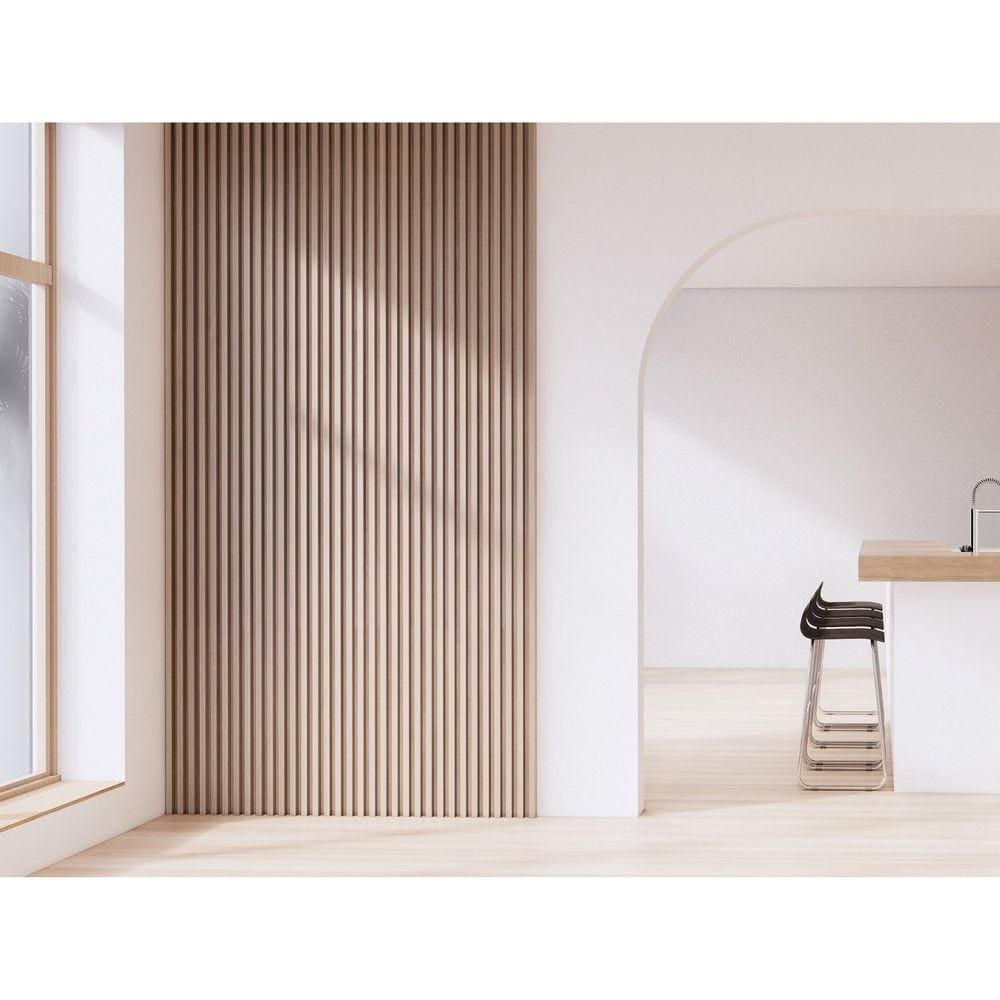 Kit Painel Ripado MDF 4 Placas 5x1,5x250cm 0,5m² Casablanca Capuccino