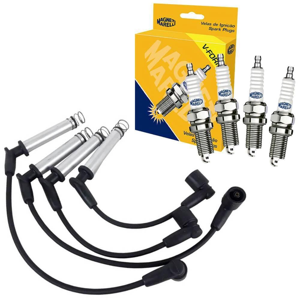 Kit Vela e Cabo Vela Ignição Fiat Palio Magnet Marelli