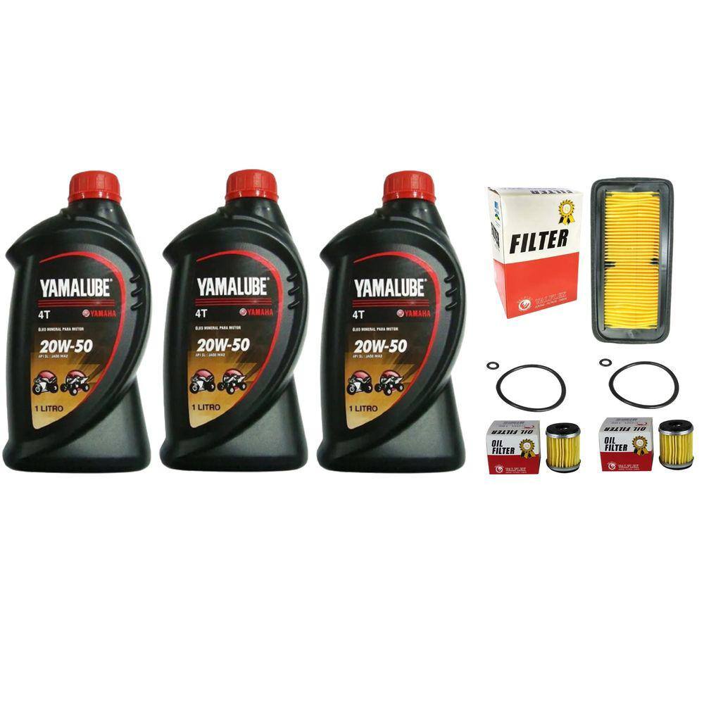 Kit Filtros Oleo E Ar, Oleo 20w50 Fazer 250 2018 Até 2022