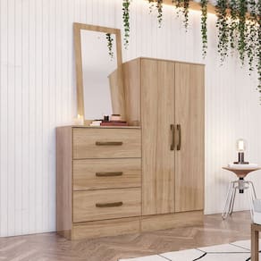 Cômoda Sapateira Chris 2 Portas 3 Gavetas Casa 812
