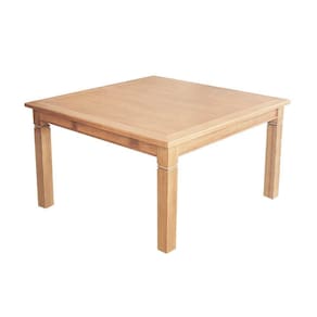 Mesa De Jantar Rústica Quadrada Celina 1,50M Em - Natural - Bege