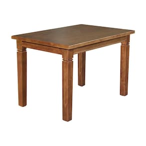 Mesa De Jantar Retangular 120X80Cm Rústica Aurora - Castanho - Marrom