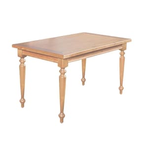 Mesa De Jantar Rústica Retangular 140X80Cm Francisca - Natural - Bege
