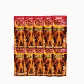 10 Und Ração Special Dog Sachê Cães Adultos Carne 100G