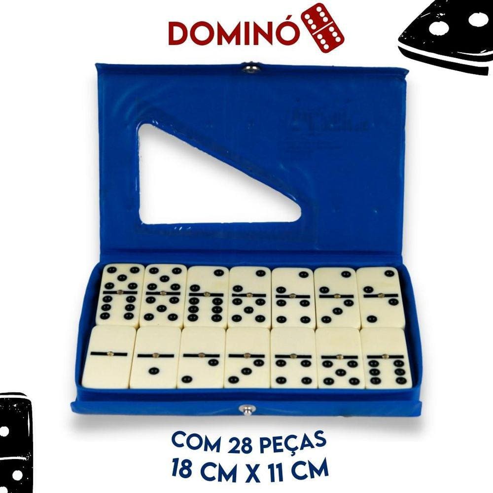 Jogo De Domino Profissional De Osso - Pedras Grandes - Nybc