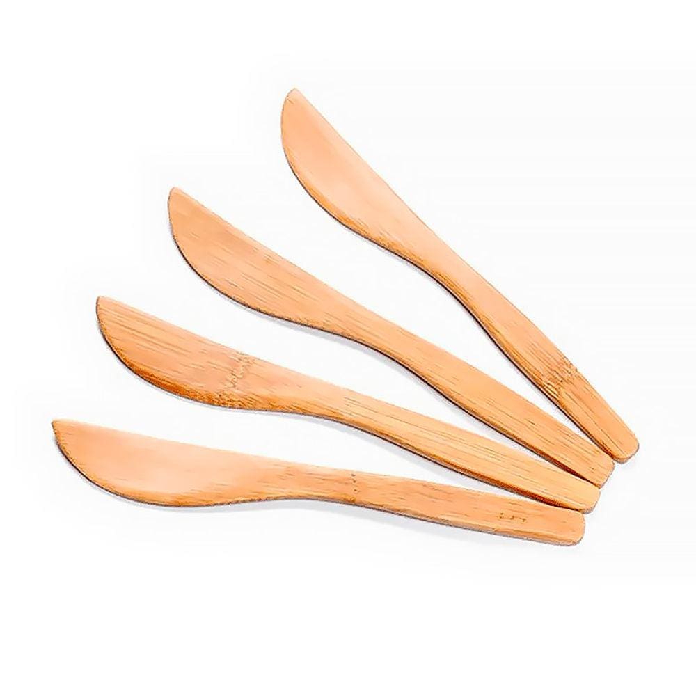 Kit Espátulas em Bambu 4 pçs 810900274 - Yoi