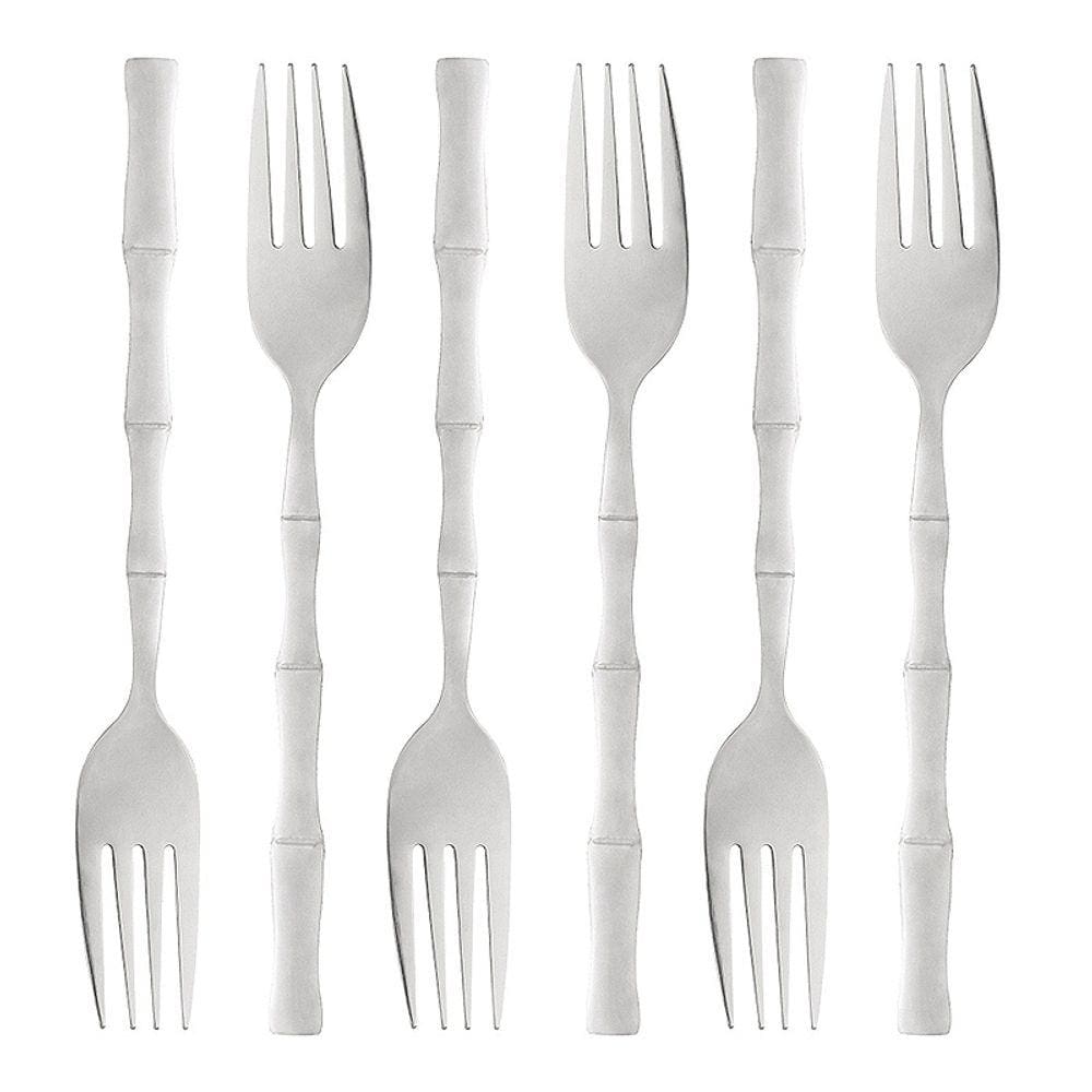 Conjunto 6 Garfos para Mesa de Aço Inox Bambu Elegant 19,8cm 1803 - Lyor