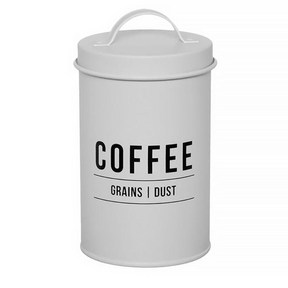 Pote para Café Manhattan em Aço Galvanizado Branco 1,2 Litros POTE178BR - Hauskraft