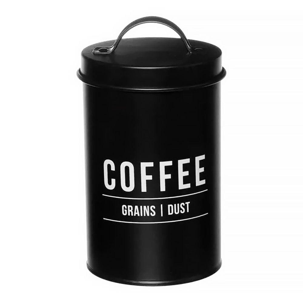 Pote para Café Manhattan em Aço Galvanizado Preto 1,2 Litros POTE178PT - Hauskraft