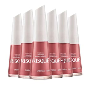 Kit Esmalte Risqué Cremoso Energia 8ml - 6 unidades