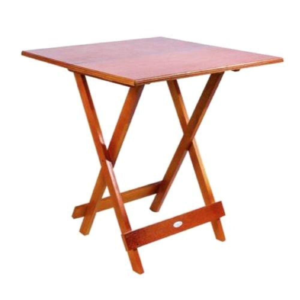 Mesa Dobravel Madeira 70X70 - Madesil