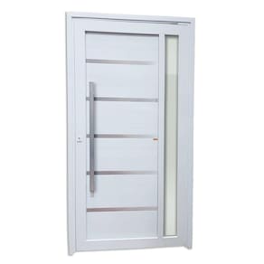 Porta de PVC Pivotante 216x130cm Miraggio Tecplus100 Brimak Branco