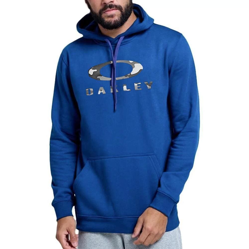 Moletom Oakley Fechado Camo Hoodie WT23 Masculino Dark Blue