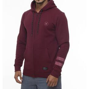 Moletom Hurley Aberto Circle Icon BP WT23 Masculino Vinho