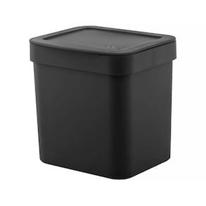 Lixeira para Pia de Cozinha Trium 4,7 Litros Preto LX505 - Ou