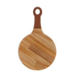 Tábua Madeira Pinus com Alça Laqueada Terracota 13397 - Wolff
