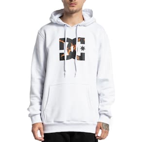 Moletom DC Shoes Canguru DC Star Fire Fill WT23 Branco