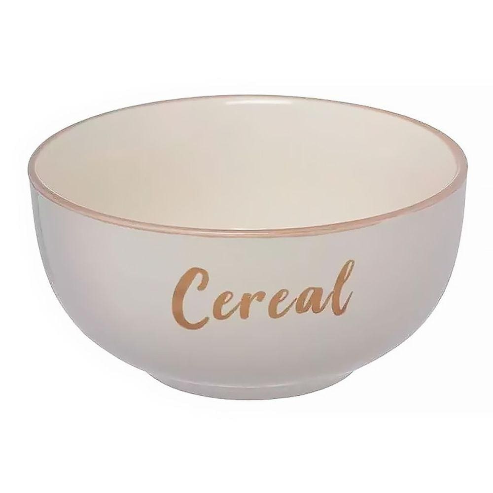 Bowl Rustic Cereal em Cerâmica Bege 470ml BOWL13BG - Hauskraft