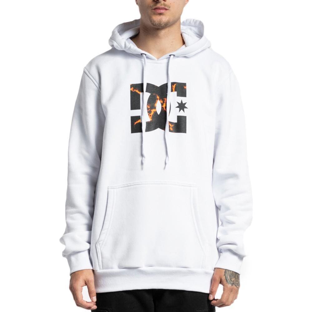 Moletom DC Shoes Canguru DC Star Fire Fill WT23 Branco