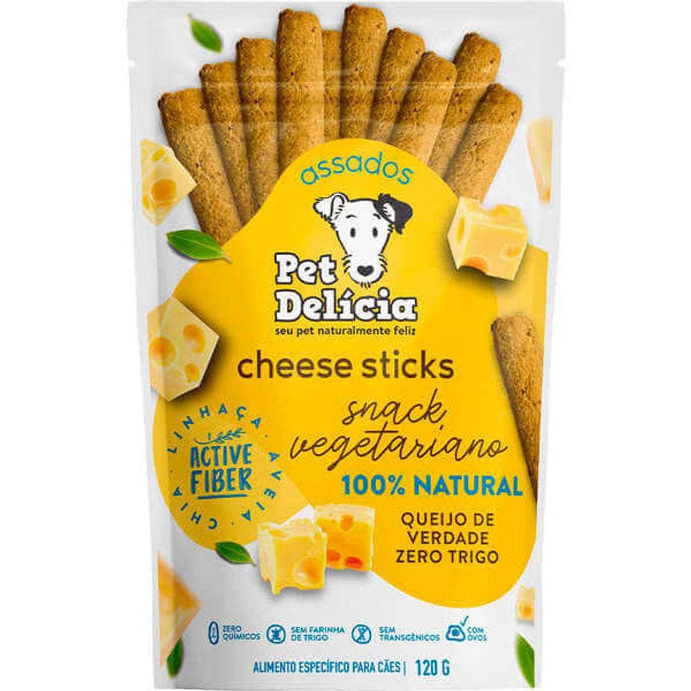 Petisco Pet Delicia Caes Cheese Sticks - 120G