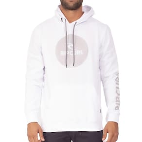 Moletom Rip Curl Canguru Corp Icon And Brand WT23 Branco