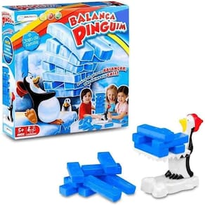 Jogo Torre do Equilíbrio Balança Pinguim Multikids