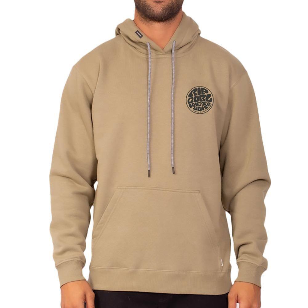Moletom Rip Curl Canguru Round Logo WT23 Washed Army